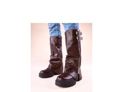 Kozačky na platformě model 222372 Solea