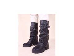 Kozačky na podpatku model 230773 Solea
