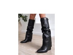 Kozačky na klínech model 231422 Solea
