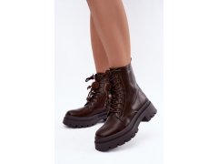 Šněrovací kotníkové boty model 232081 step in style