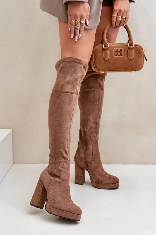 Kozačky na podpatku model 203507 step in style