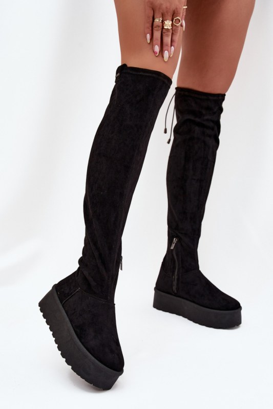 Kozačky na platformě model 216790 step in style