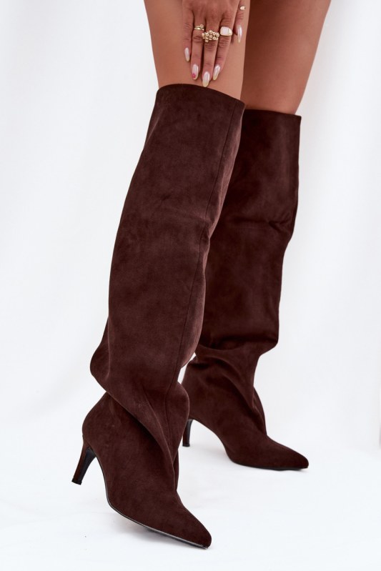 Kozačky na podpatku model 216996 step in style