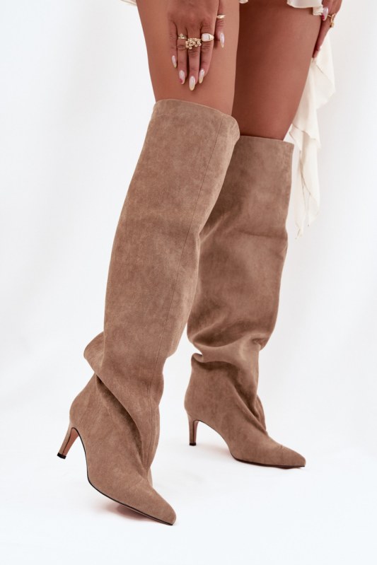 Kozačky na podpatku model 216997 step in style