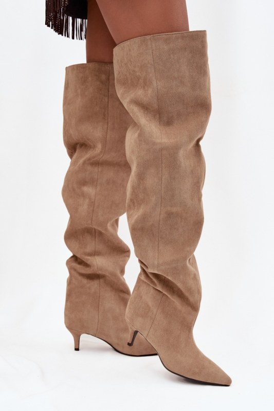 Kozačky na podpatku model 219136 step in style