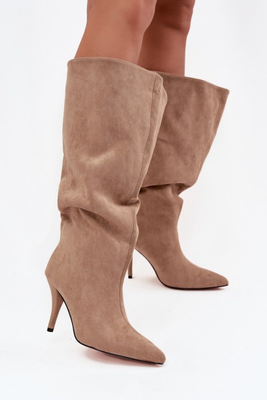 Kozačky na podpatku model 219854 step in style