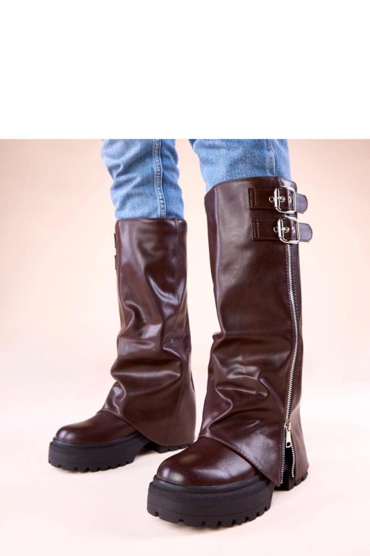 Kozačky na platformě model 222372 Solea