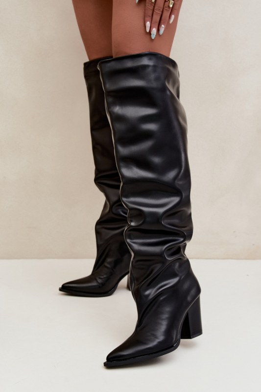 Kozačky na podpatku model 230946 step in style