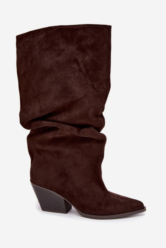 Kozačky na podpatku model 230953 step in style