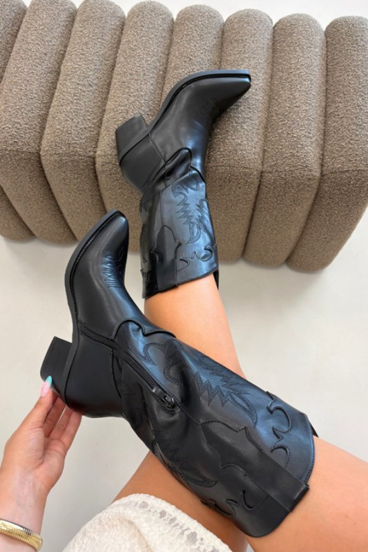 Kozačky na podpatku model 230961 step in style