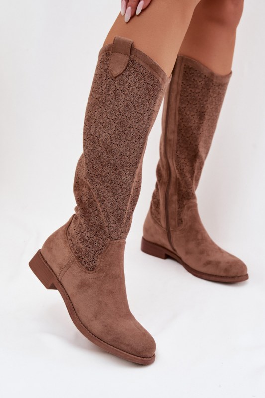 Kozačky na zip model 230963 step in style