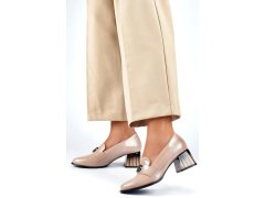 Lodičky na sloupku gd-fl479 béžové - PRIMO