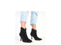 Dámské boty na podpatku na zip model 217908 Solea