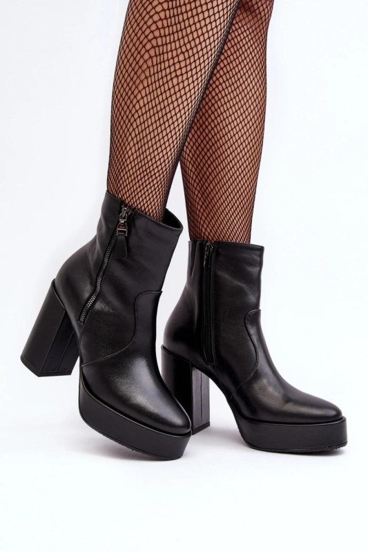 Dámské boty na podpatku na zip model 190201 step in style