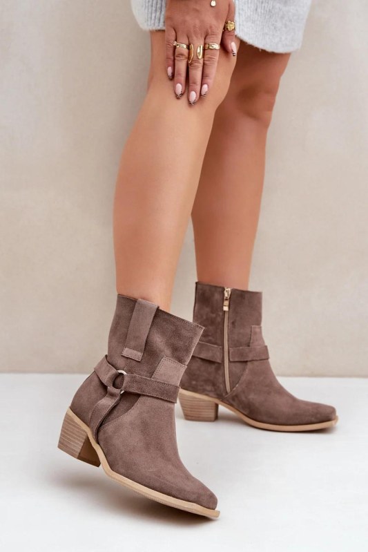 Dámské boty na podpatku na zip model 203867 step in style - Dámské boty lodičky