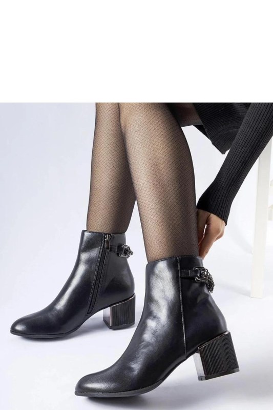 Dámské boty na podpatku na zip model 206491 Solea