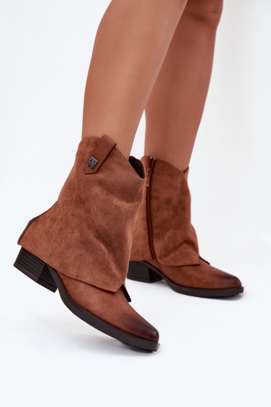Dámské boty na podpatku model 217193 step in style