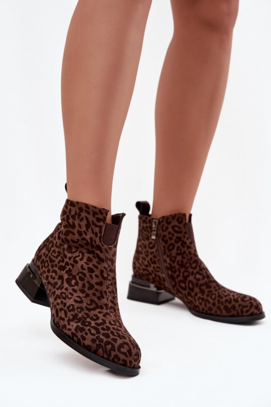Dámské boty na podpatku na zip model 220201 step in style