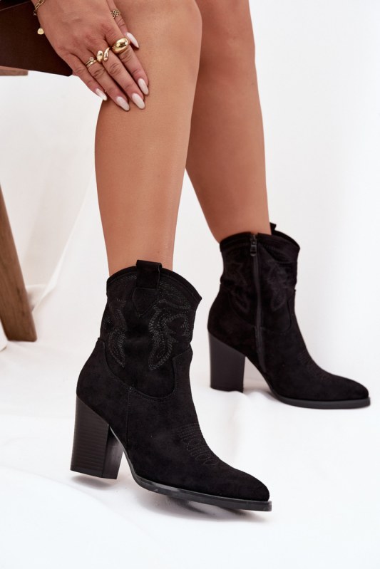 Dámské boty na podpatku na zip model 220510 step in style