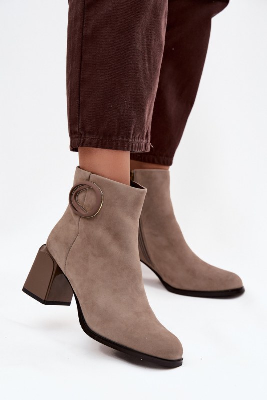 Dámské boty na podpatku na zip model 222953 step in style