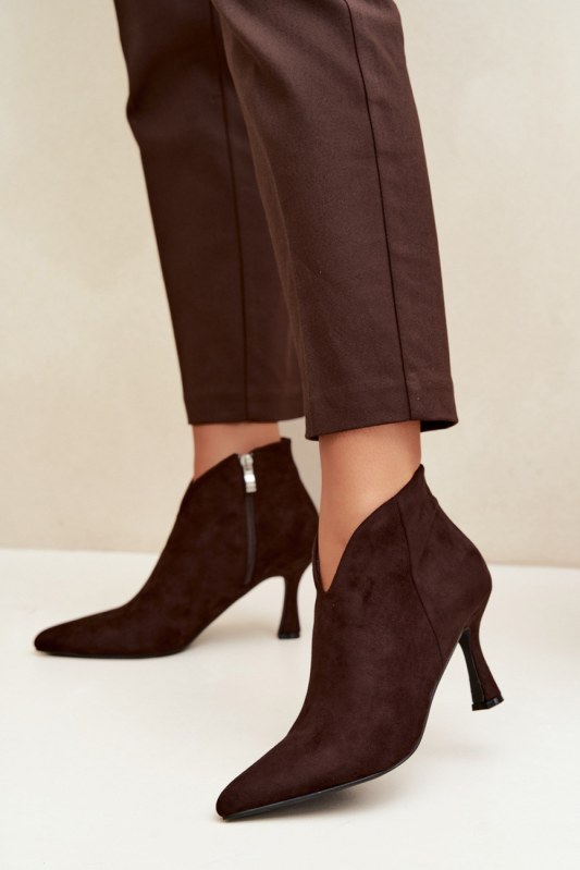 Dámské boty na podpatku na zip model 230933 step in style
