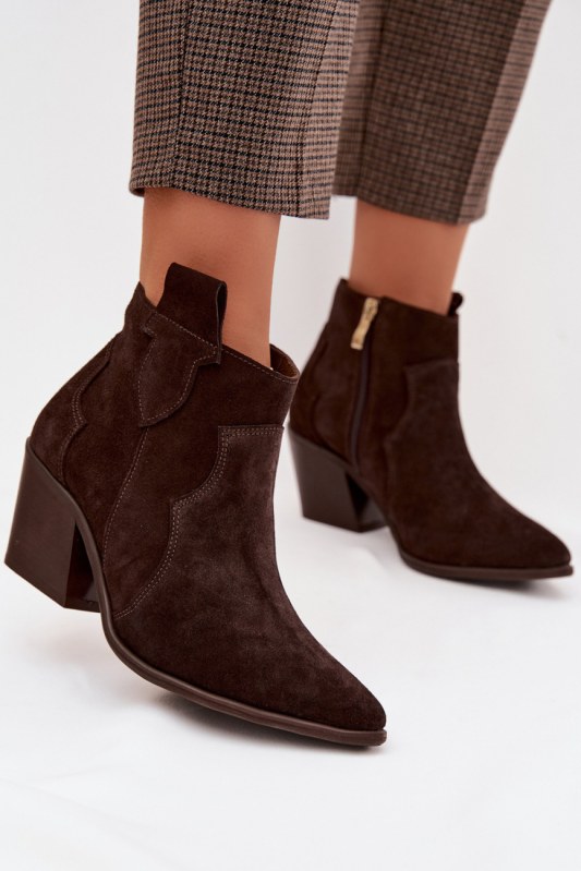 Dámské boty na podpatku na zip model 230943 step in style