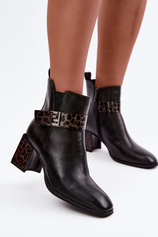 Dámské boty na podpatku na zip model 231187 step in style