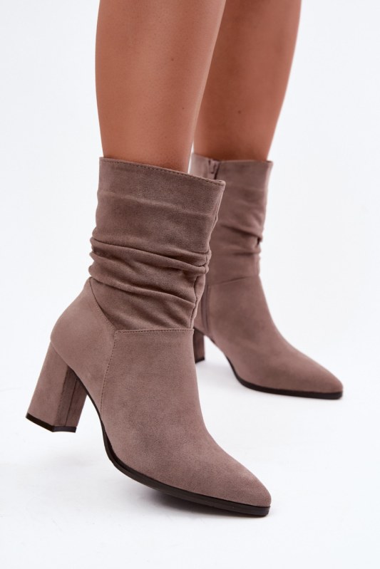 Dámské boty na podpatku na zip model 231192 step in style