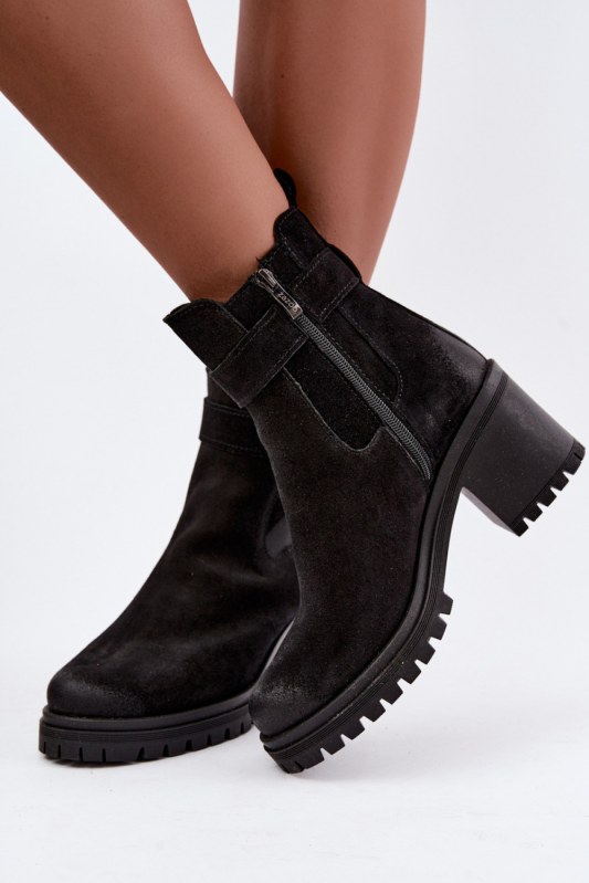 Dámské boty na podpatku na zip model 231195 step in style
