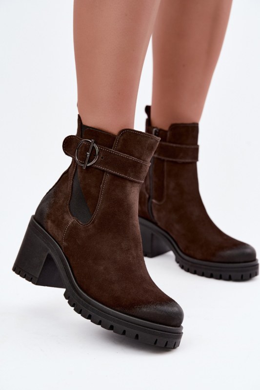 Dámské boty na podpatku na zip model 231196 step in style