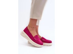 Dámské mokasíny 24pb18-6889 fuchsia - step in style