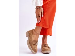 Elegantní mokasíny tmavě béžové semišové Laverne