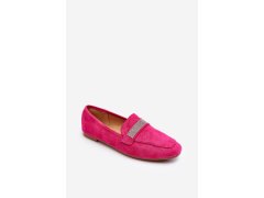 Dámské mokasíny s kamínky fuchsia Ralrika