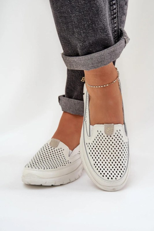 Mokasiny na platformě model 208790 step in style