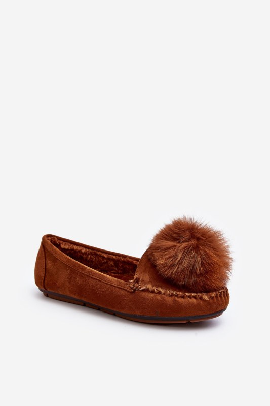 Dámské mokasíny s kožešinou camel Novas Dámské mokasíny s kožešinou camel Novas - Dámské boty mokasíny