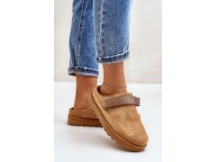 Dámské pantofle yy-12 camel - step in style