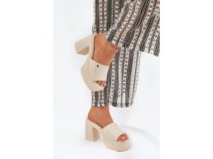 Klapky na podpatku model 209943 step in style