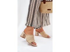 Klapky na podpatku model 210782 step in style