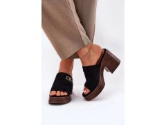 Klapky na podpatku model 213037 step in style