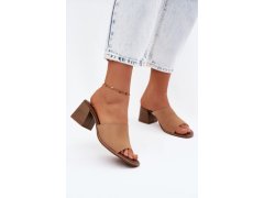 Klapky na podpatku model 228365 step in style
