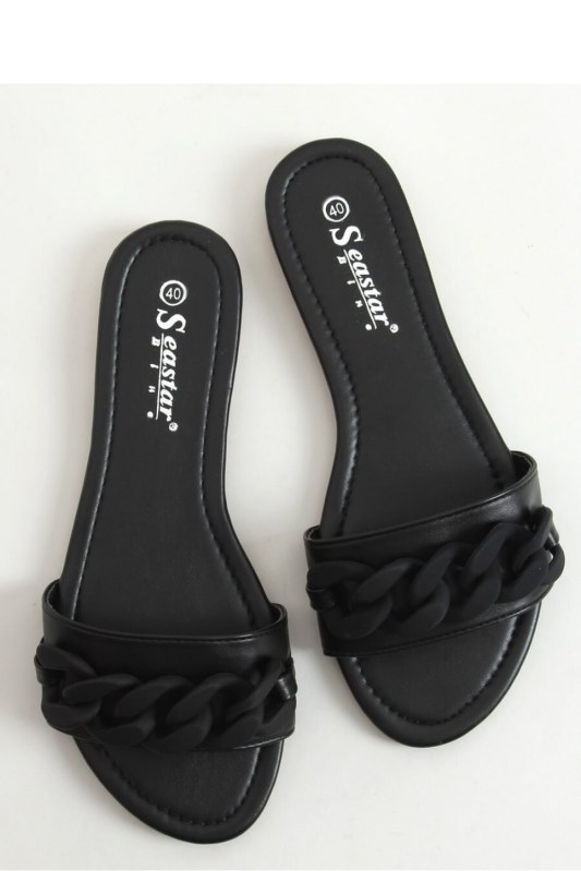Dámské pantofle model 156557 černé - Inello - Dámské boty pantofle