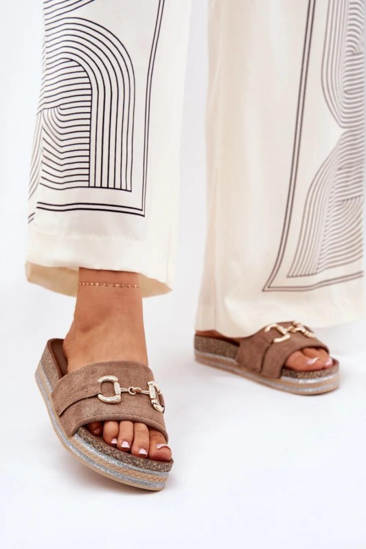 Klapky na platformě model 210759 step in style - Dámské boty pantofle