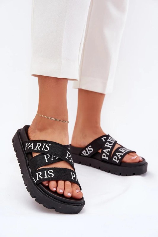 Klapky na platformě model 214999 step in style - Dámské boty pantofle