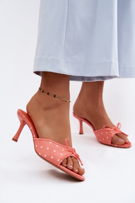Nazouváky na podpatku model 227938 step in style - Dámské boty pantofle