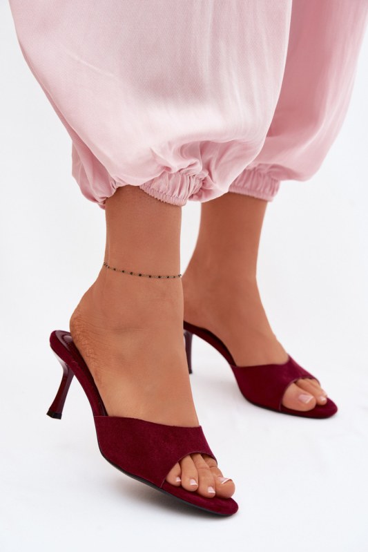 Nazouváky na podpatku model 227943 step in style - Dámské boty pantofle