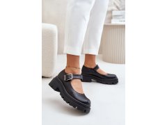 Dámské polobotky 1813 model 201029 černá - ideal shoes