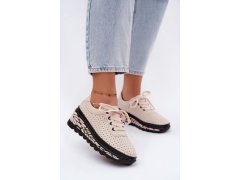 Dámské kožené polobotky gd-xw-1056 růžové - Goodin