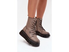Šněrovací kotníkové boty model 216829 step in style