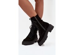 Šněrovací kotníkové boty model 219115 step in style