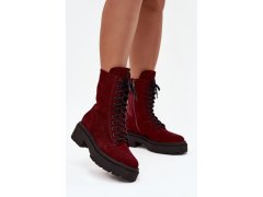 Šněrovací kotníkové boty na zip model 219117 step in style